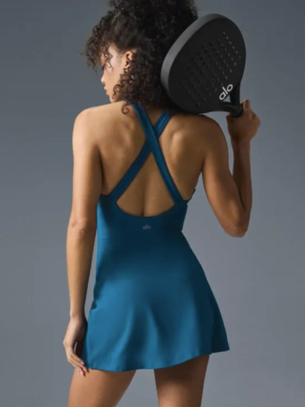 ALO Yoga - Alosoft Backspin Dress - Eclipse Blue, XS